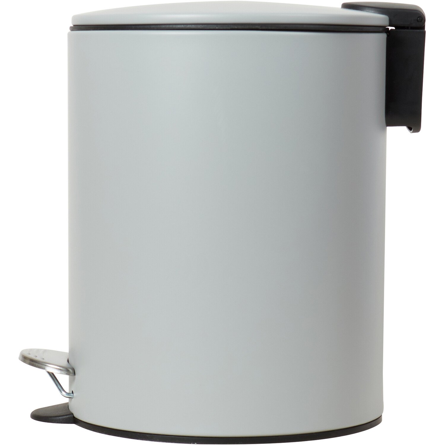 Round Pedal Bin 5L - Grey Image 4