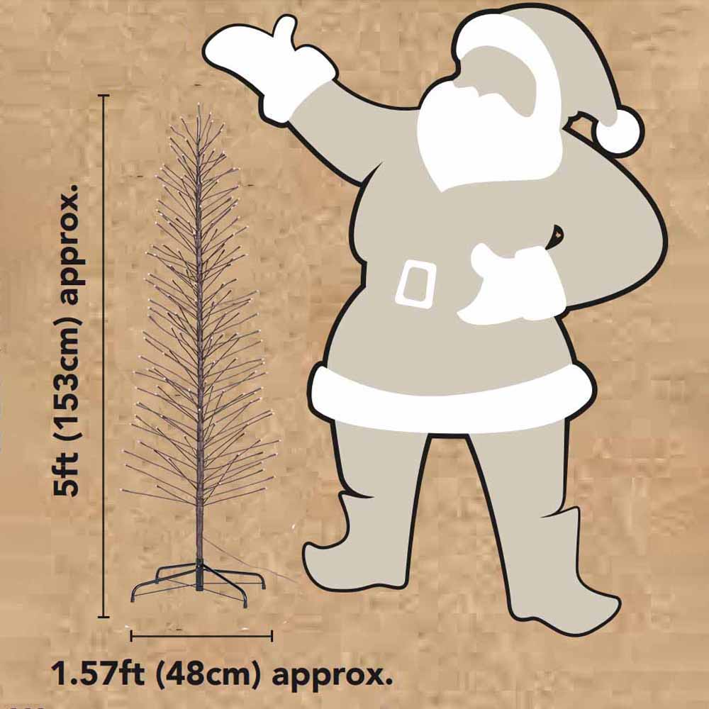 Wilko 5ft Brown Creative Christmas Tree Image 3