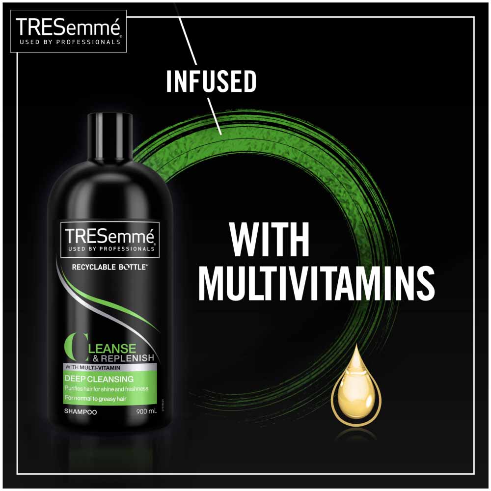 TREsemme Deep Cleansing Shampoo 900ml Wilko