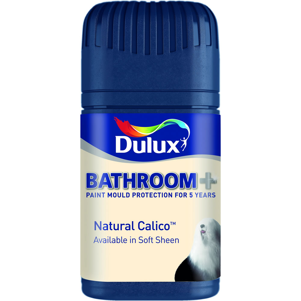 Dulux Bathroom+ Natural Calico Soft Sheen Emulsion  Paint Tester Pot 50ml Image 1