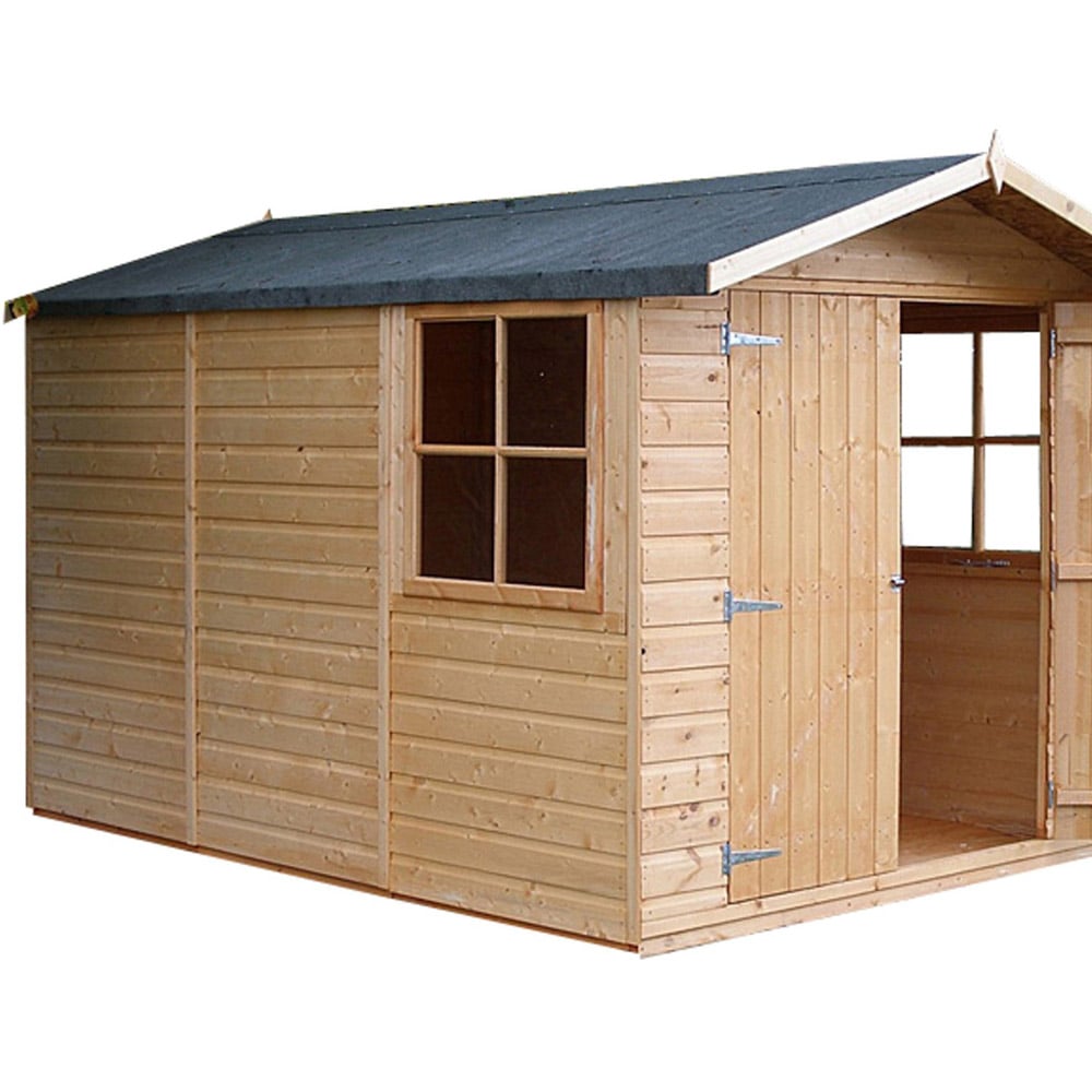 Shire Guernsey 7 x 10ft Double Door Shiplap Apex Shed Image 3