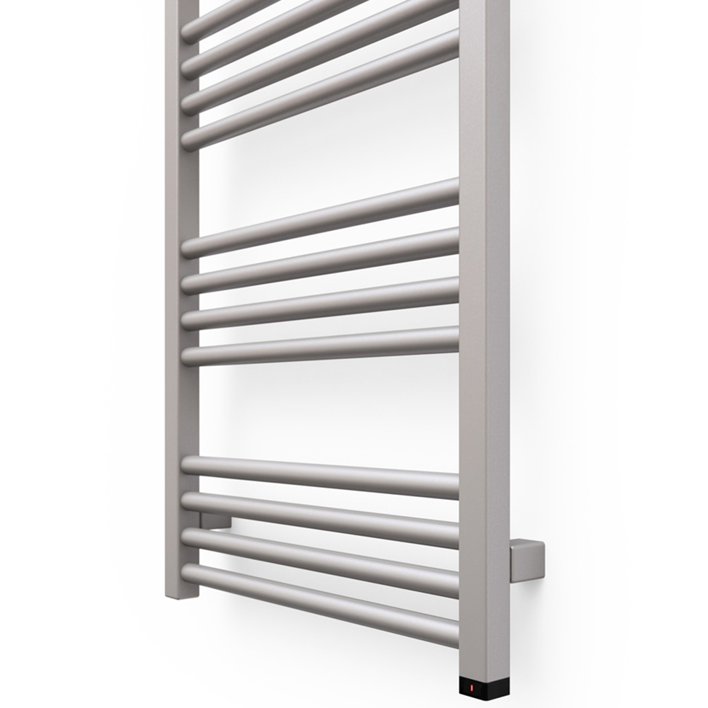 Terma Fiona One 2046BTU Sparkling Gravel Taupe Electric Tower Rail 1380 x 480mm Image 3