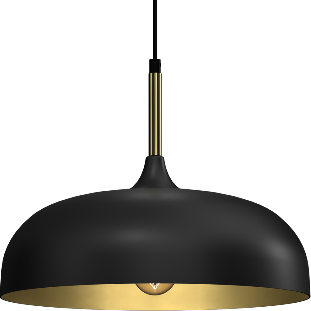 Milagro Lincoln Black and Gold Pendant Light Image 3