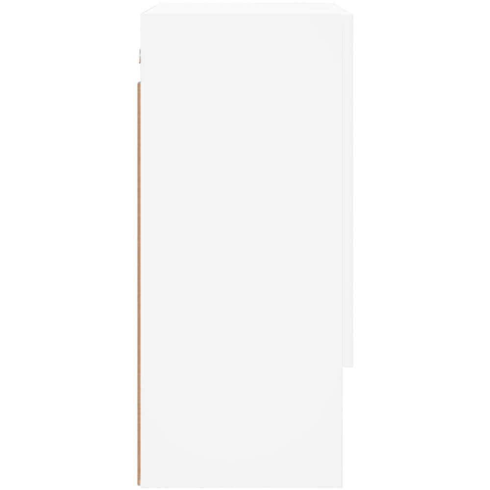 vidaXL 2 Door Single Shelf White Wall Cabinet Image 7