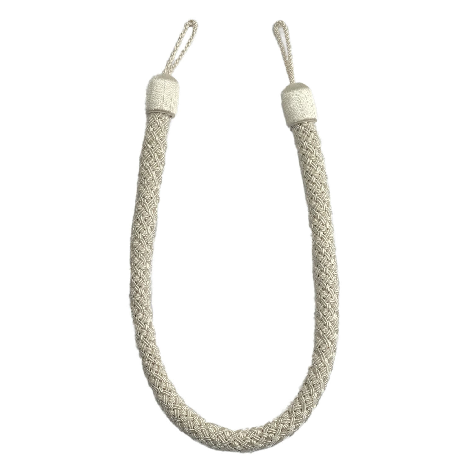 Braided Rope Tie Back - Ivory Image