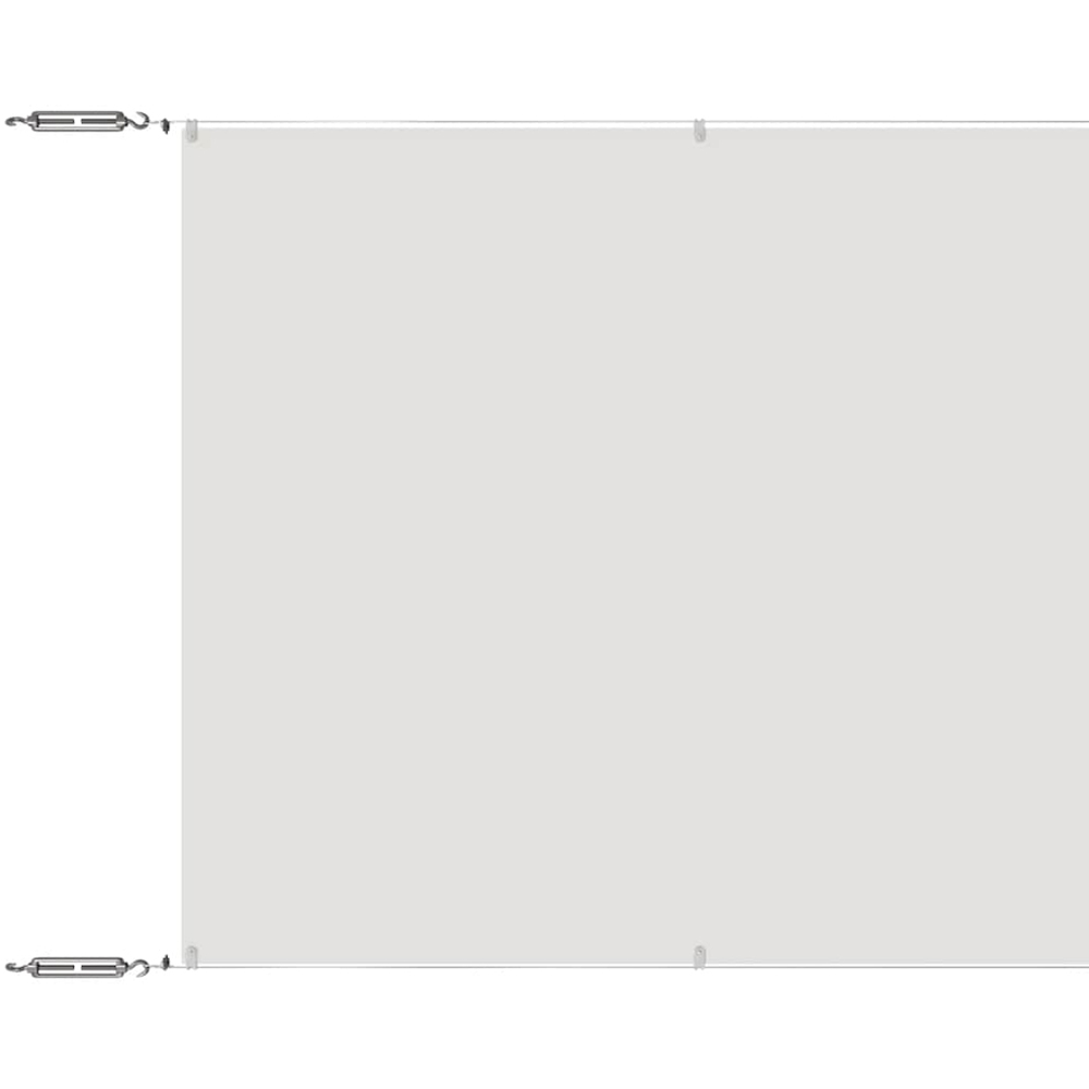 vidaXL White Oxford Fabric Vertical Awning 1 x 12m Image 2