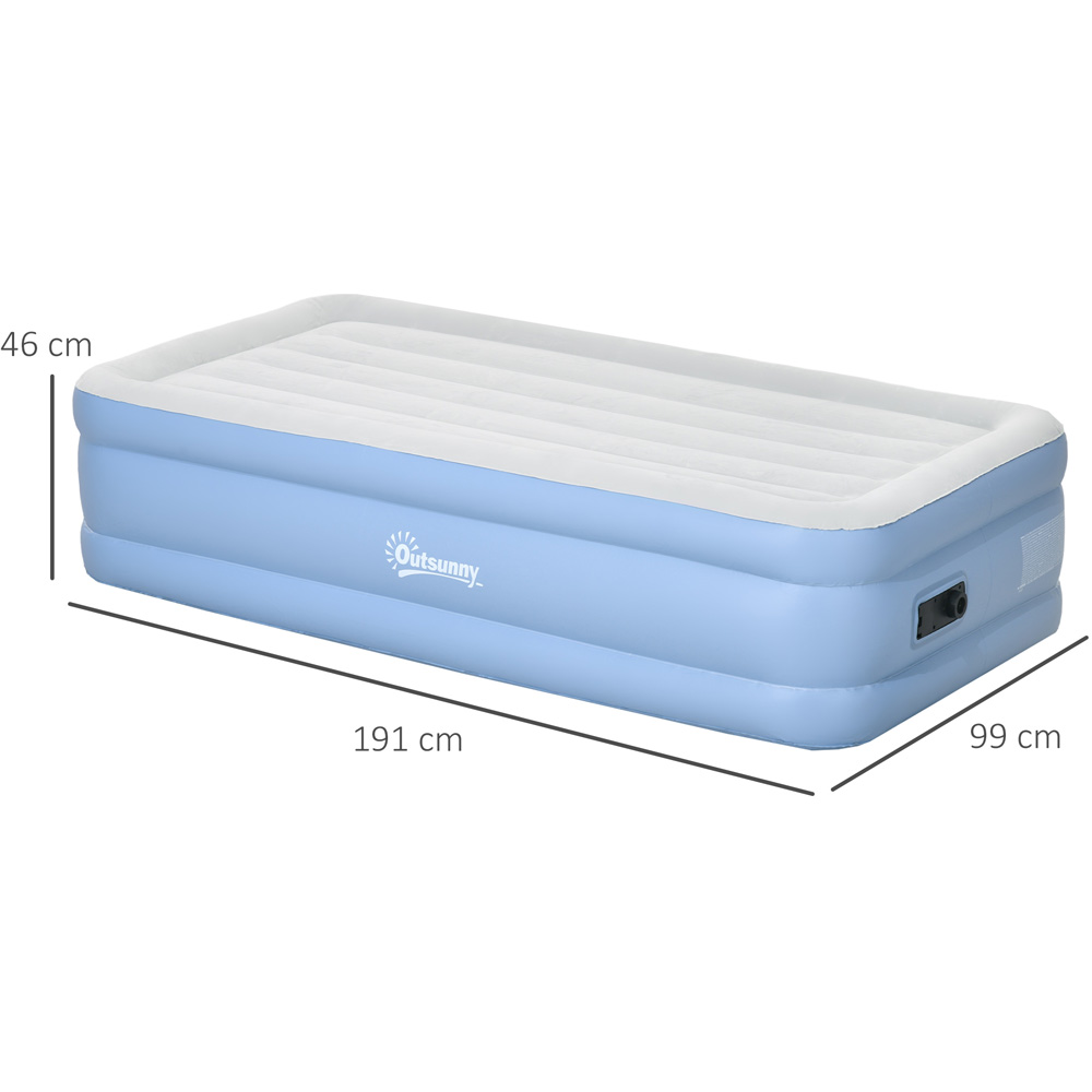 Outsunny Single Inflatable Mattress with Built in Electric Pump Wilko