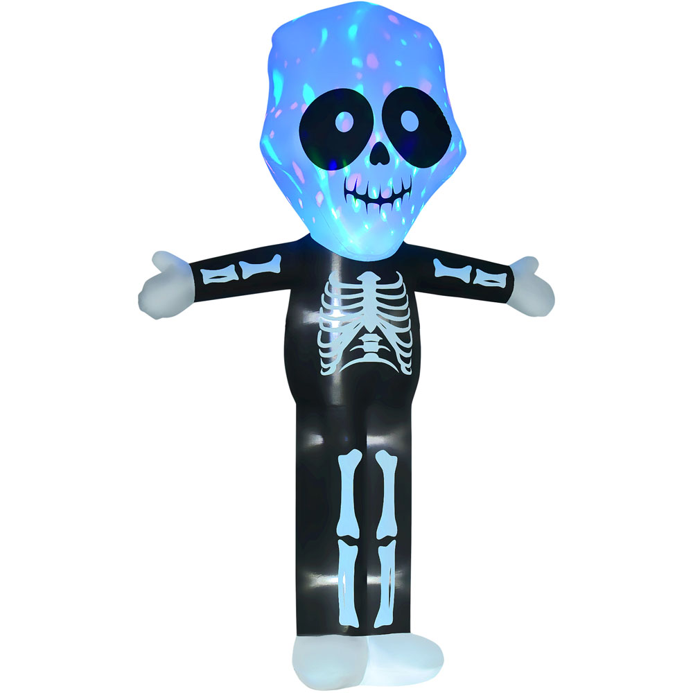 HOMCOM Halloween Inflatable Skeleton Ghost 3m Image 1