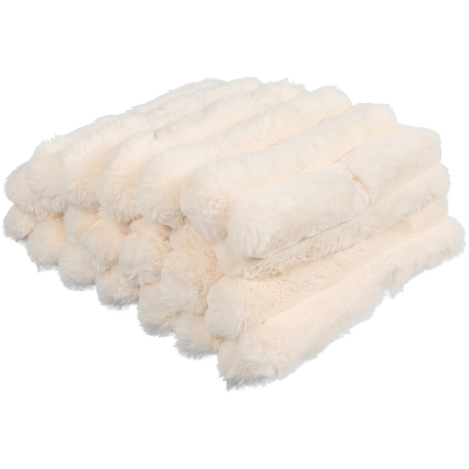 Divante Verbier Faux Fur Throw - Ivory Image 3