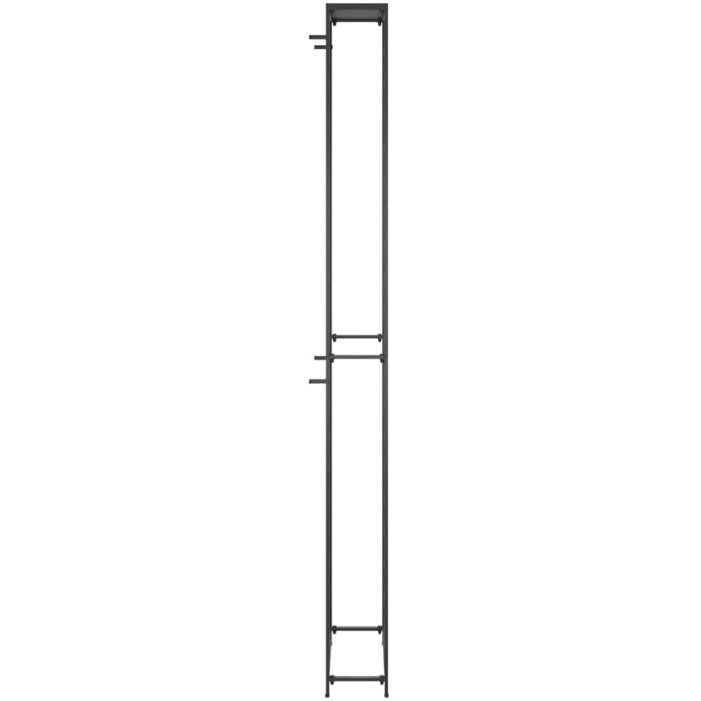 vidaXL 95 Bottle Black Tall Freestanding Wine Rack Image 4