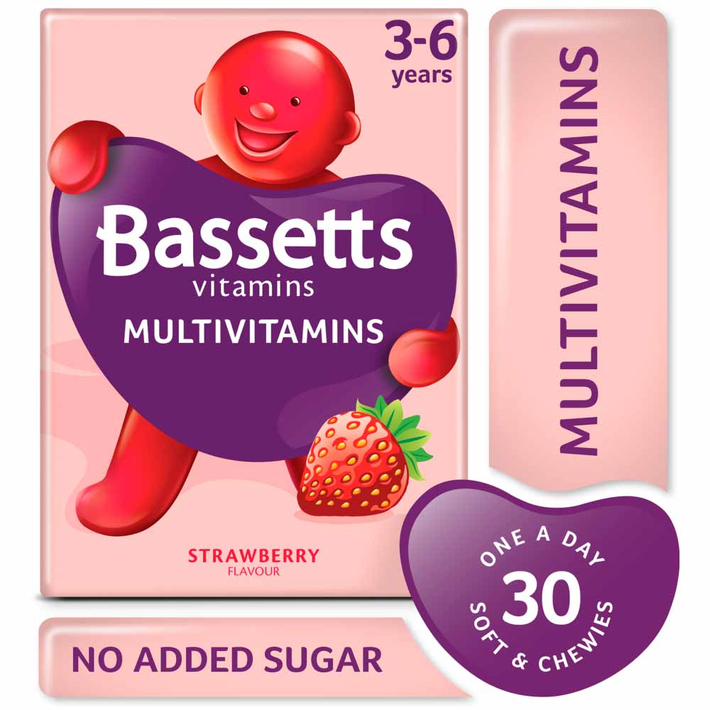 Bassetts Strawberry Multivitamins 30 Pack Image 1