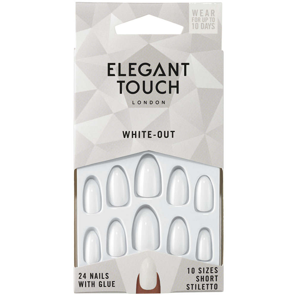 Elegant Touch White Out False Nails Image 1