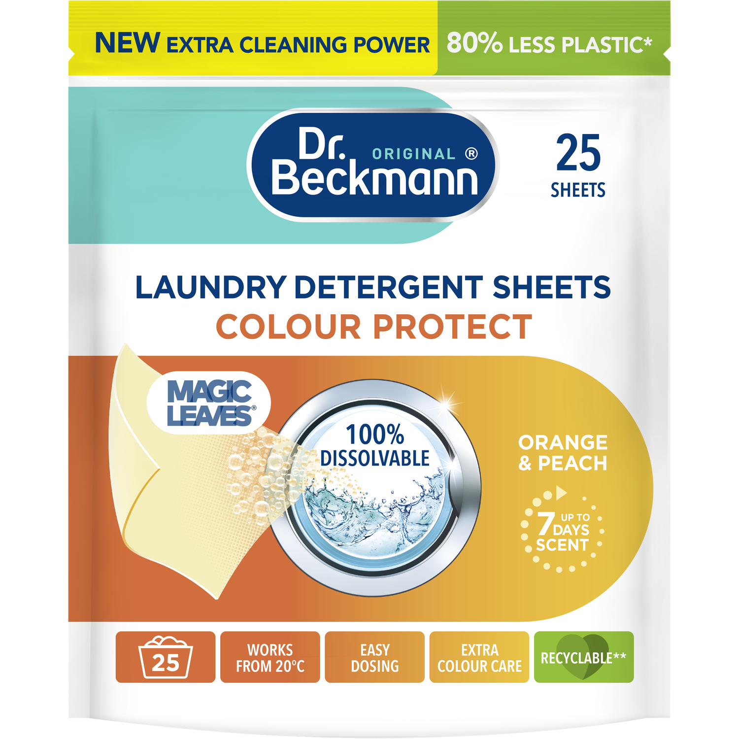 Pack of 25 Dr Beckmann Laundry Detergent Sheets Image