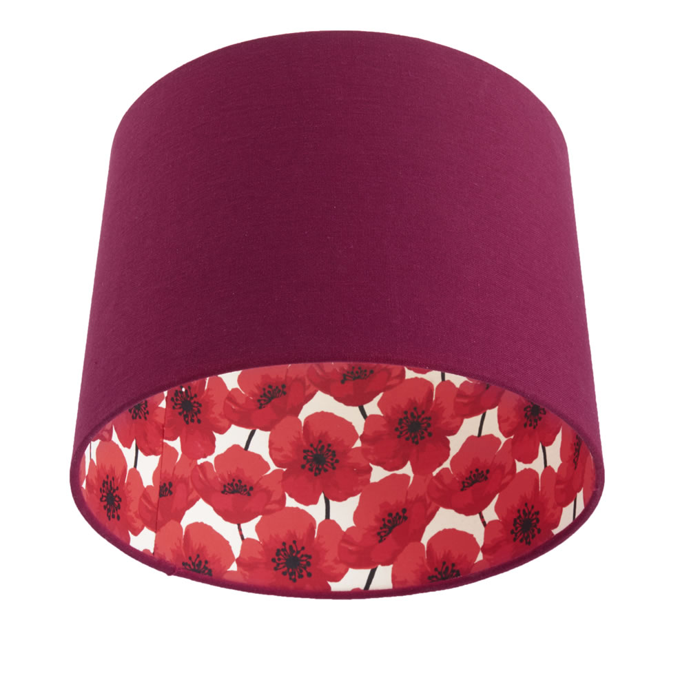 Wilko Evelyn Floral Red Light Shade Image 5