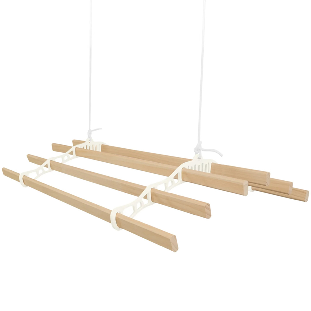 Monstershop Ivory Clothing Airer Ceiling Pulley 1.5m Image 4