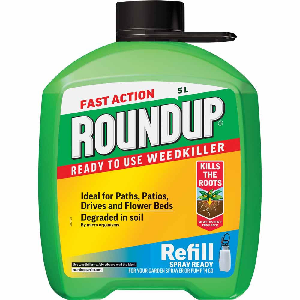 Roundup Pump N Go Total Weed Killer Refill 5L Image 1