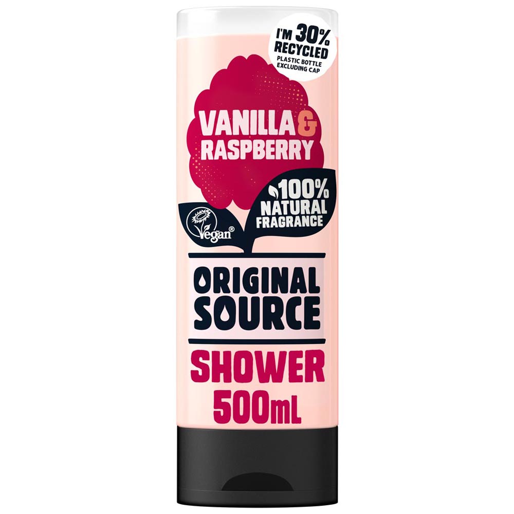 Original Source Creamy Vanilla and Raspberry Shower Gel 500ml Image 3