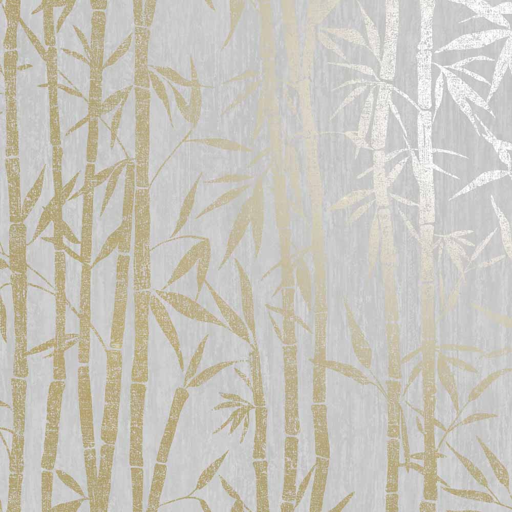Holden Nandina Grey Gold Wallpaper Image 1