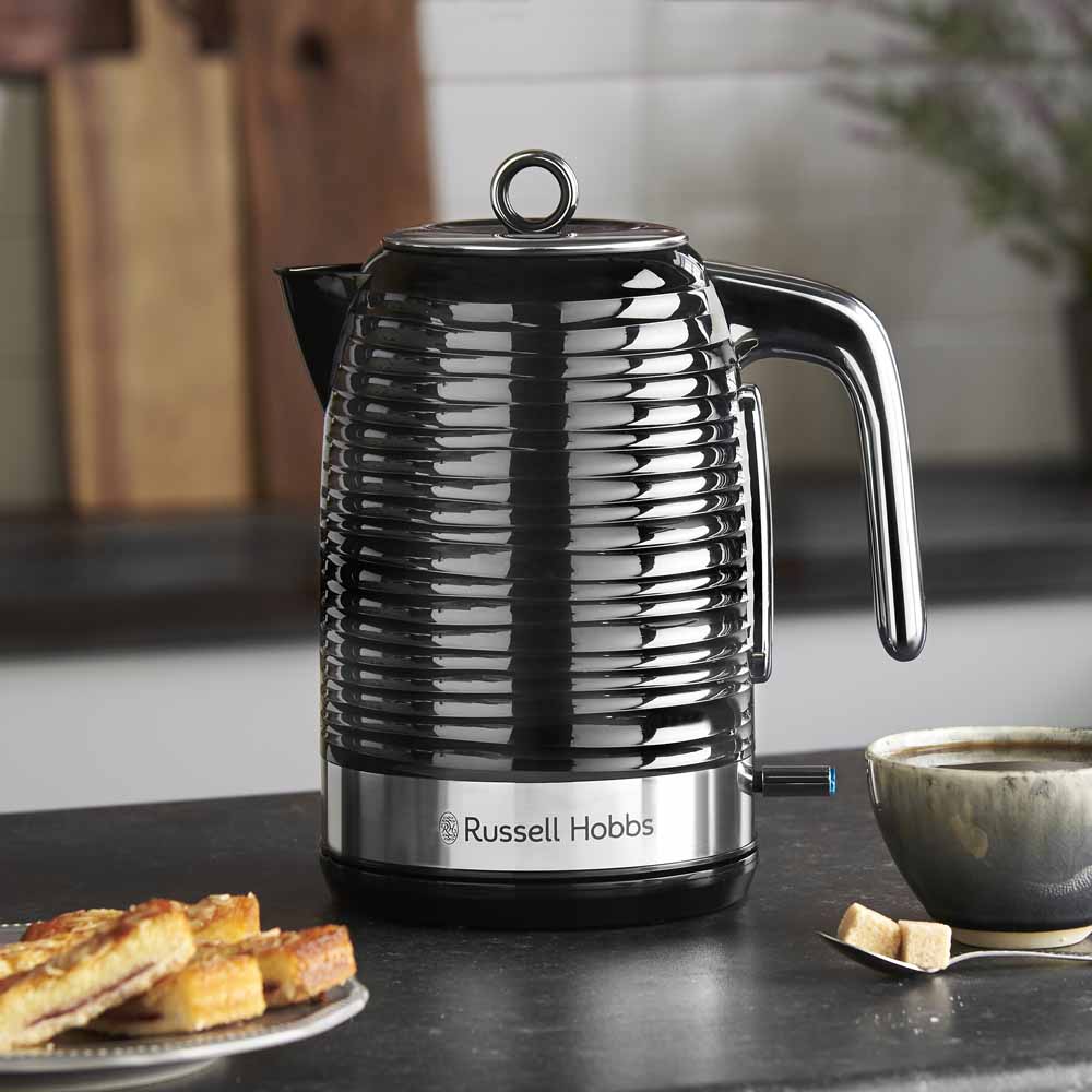 Russel Hobbs Black Inspire Kettle 1.7L Wilko