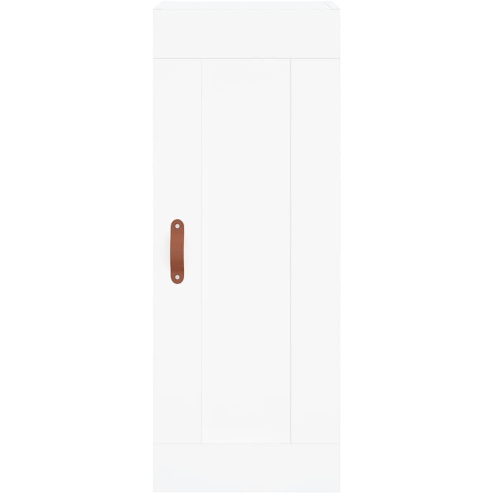 vidaXL Single Door 3 Shelf White Highboard Image 7
