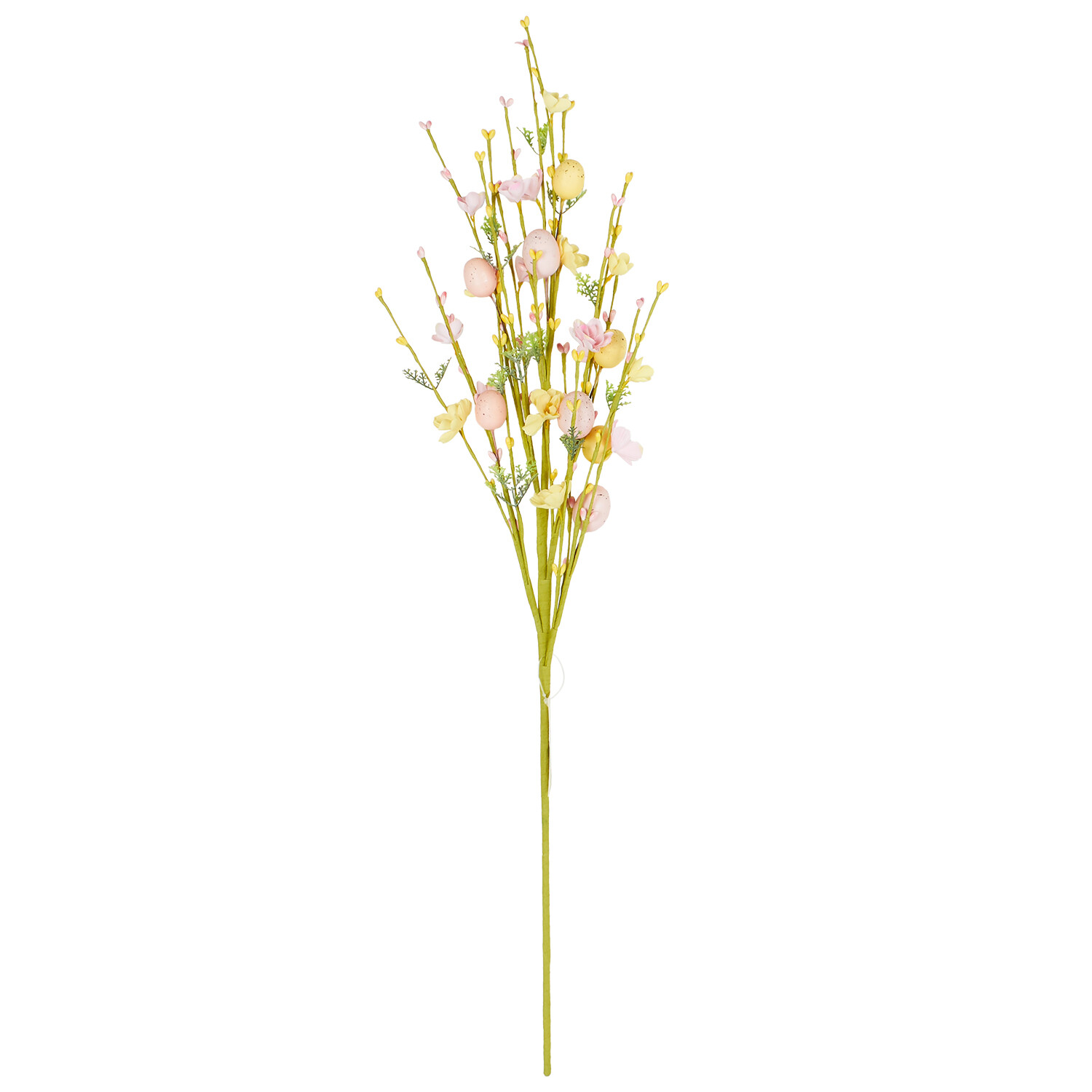 Floral Egg Spray 80cm - White Image 1