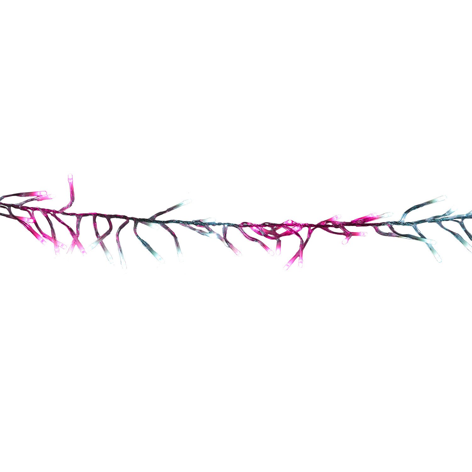1000 Pink White LED Multi Function Cluster String Light Image 6