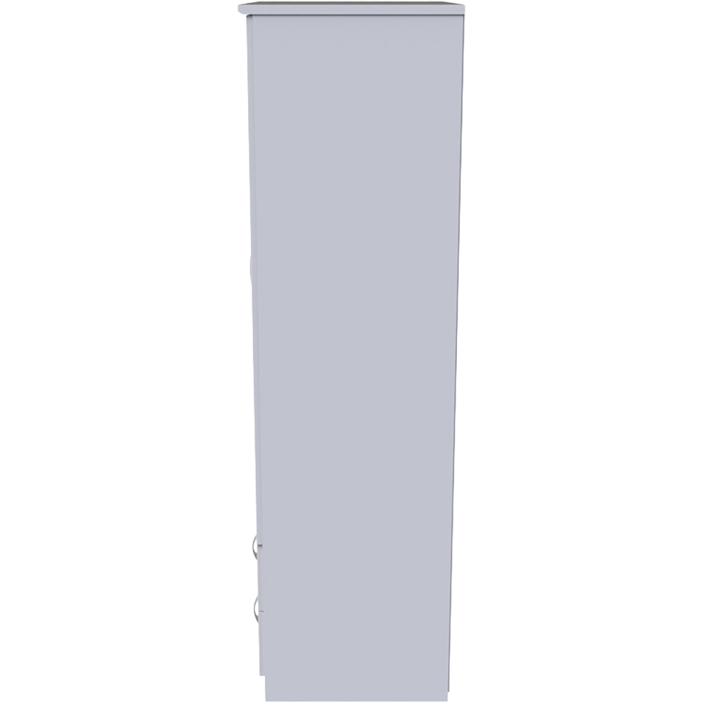 Crowndale Avon 2 Door 2 Drawer White Matt Wardrobe Ready Assembled Image 5