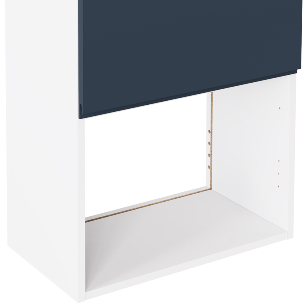 Kitchen Kit J-Pull Indigo Blue Microwave Wall Unit 600mm Image 3