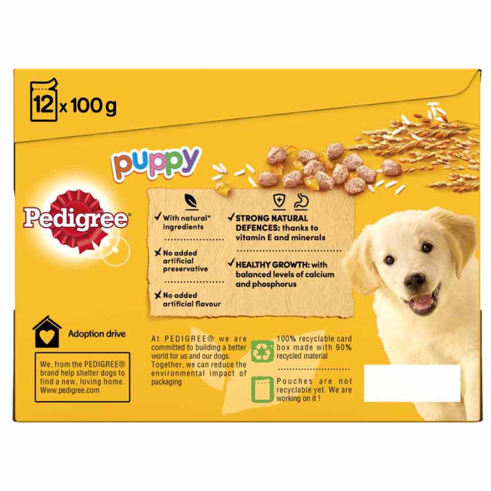 Pedigree Puppy Mixed Selection with Rice in Jelly Dog Food 12 x 100g Image 5