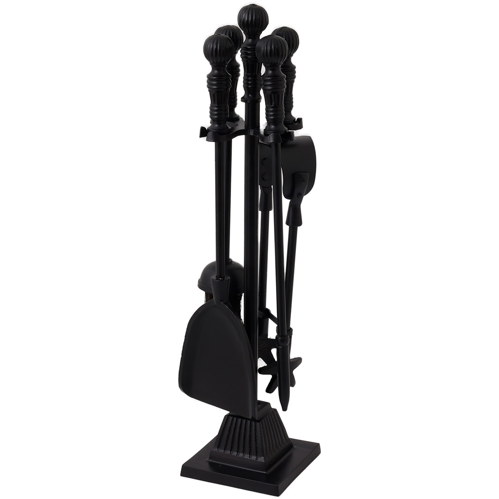 Charles Bentley 4 Piece Black Cottonwood Fireside Companion Set Image 1