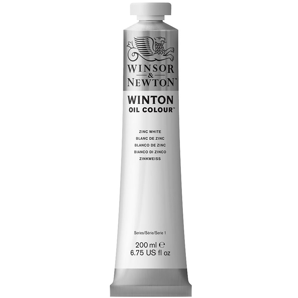Winsor and Newton 200ml Winton Oil Colours - Zinc White Image