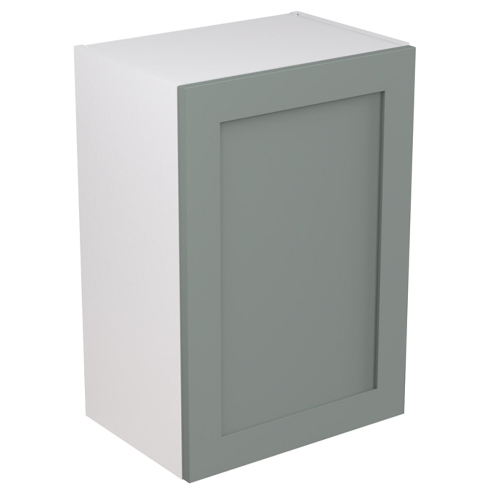 Kitchen Kit Shaker Matt Sage Green Wall Kitchen Cabinet Flatpack 500mm Image 1