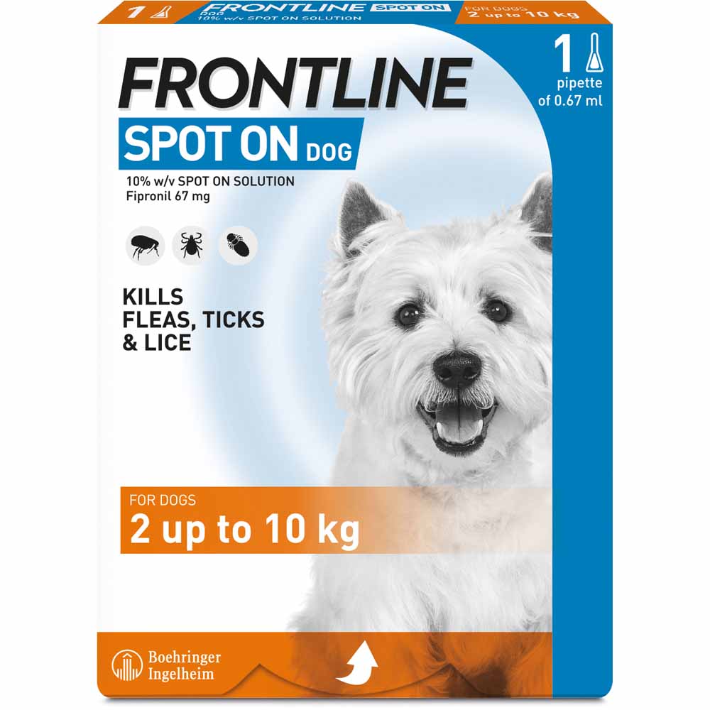 Frontline Spot On Flea & Tick Small Dog Breed 2-10kg Image 1