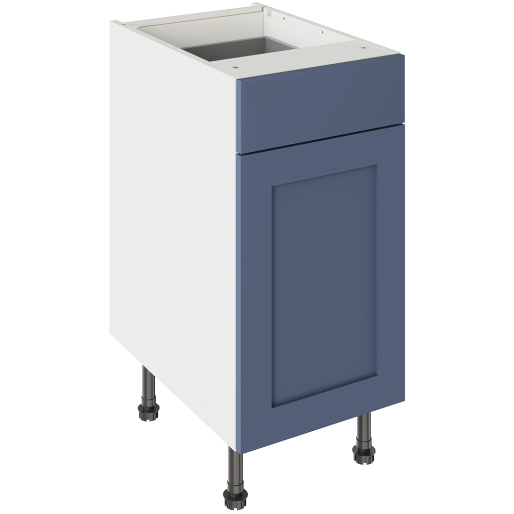 Kitchen Kit Shaker Matt Alby Blue Drawerline Base Cabinet 400mm Image 1