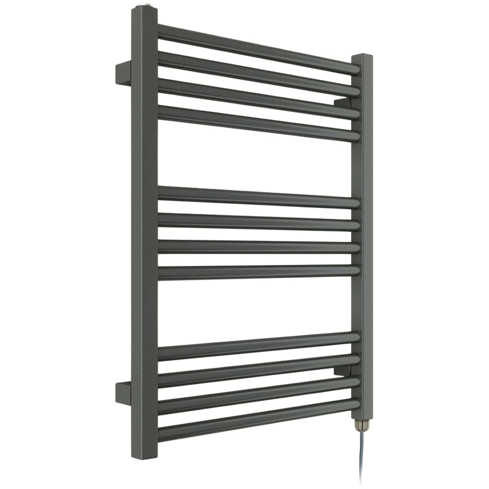 Terma Fiona E Sparkling Grey Electric Towel Rail 660 x 500mm Image 1