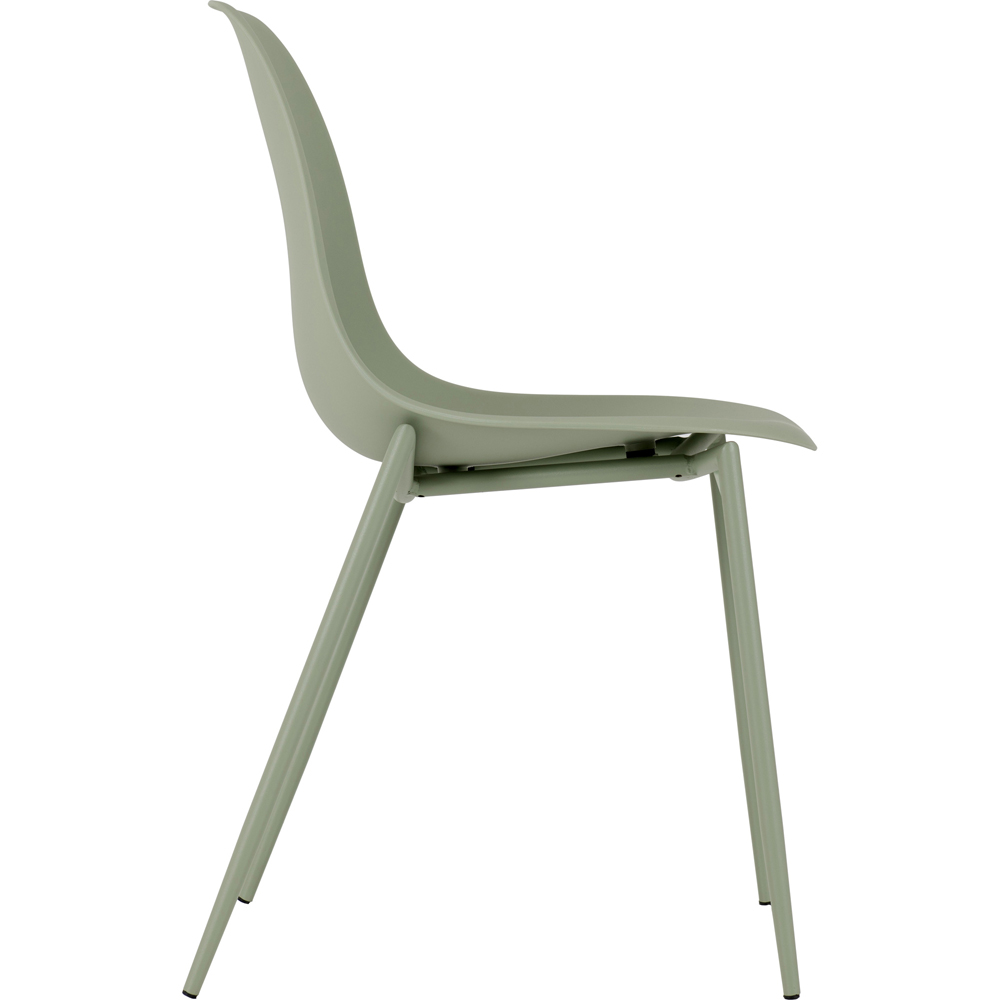 Seconique Lindon Set of 2 Green Dining Chairs Image 4