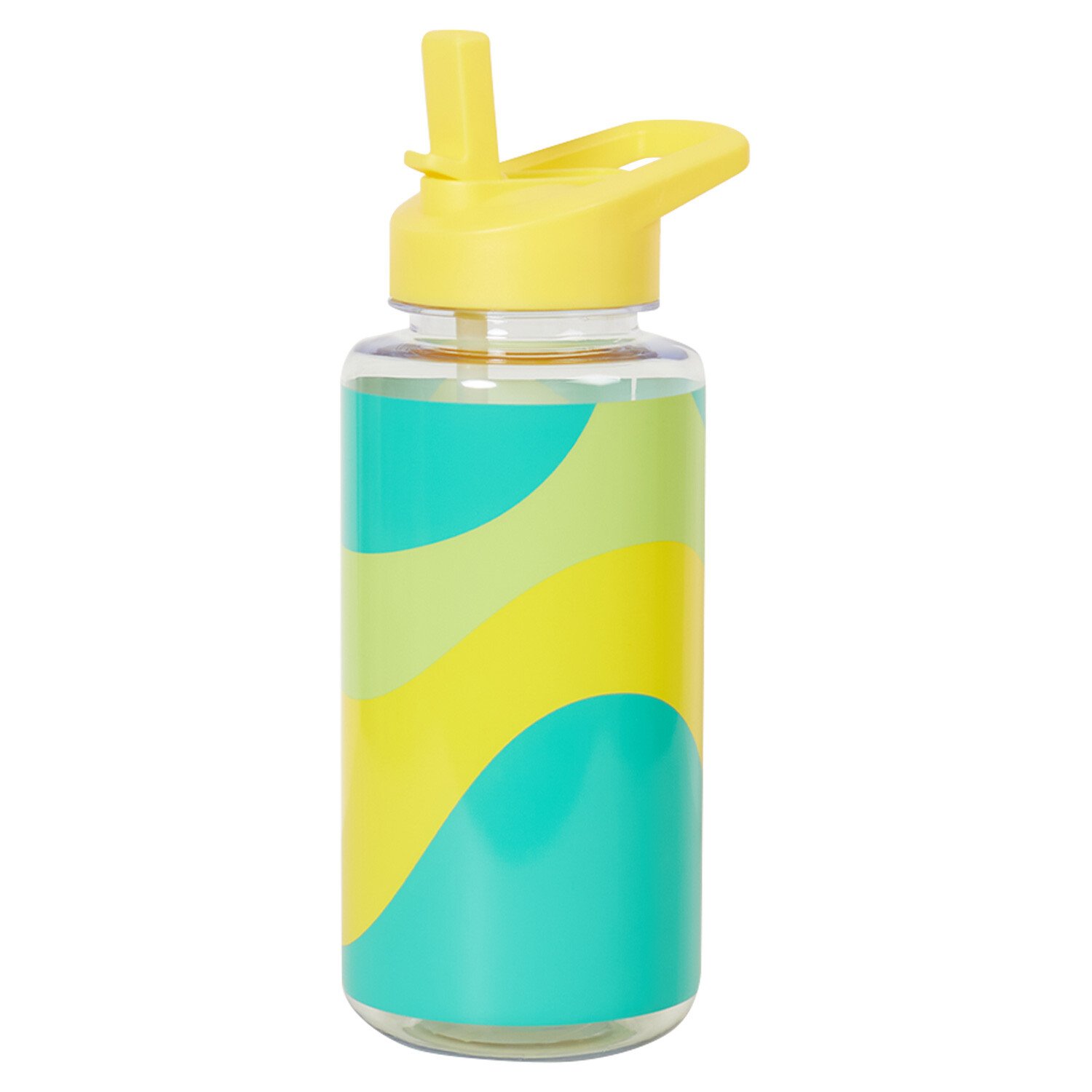 Bold Wave Teal Water Bottle - Teal Image 1