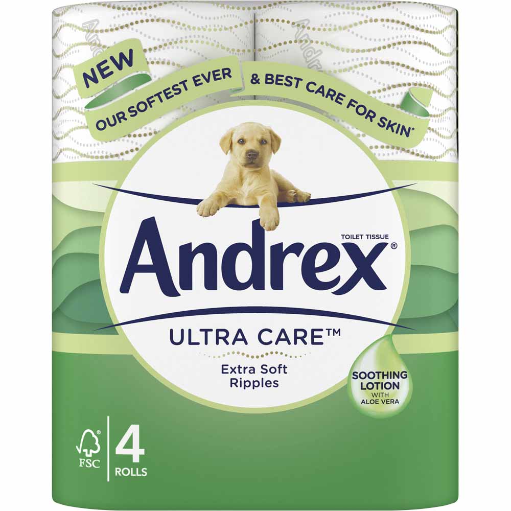 Andrex Ultra Care Toilet Rolls Case of 5 x 4 Rolls Image 2