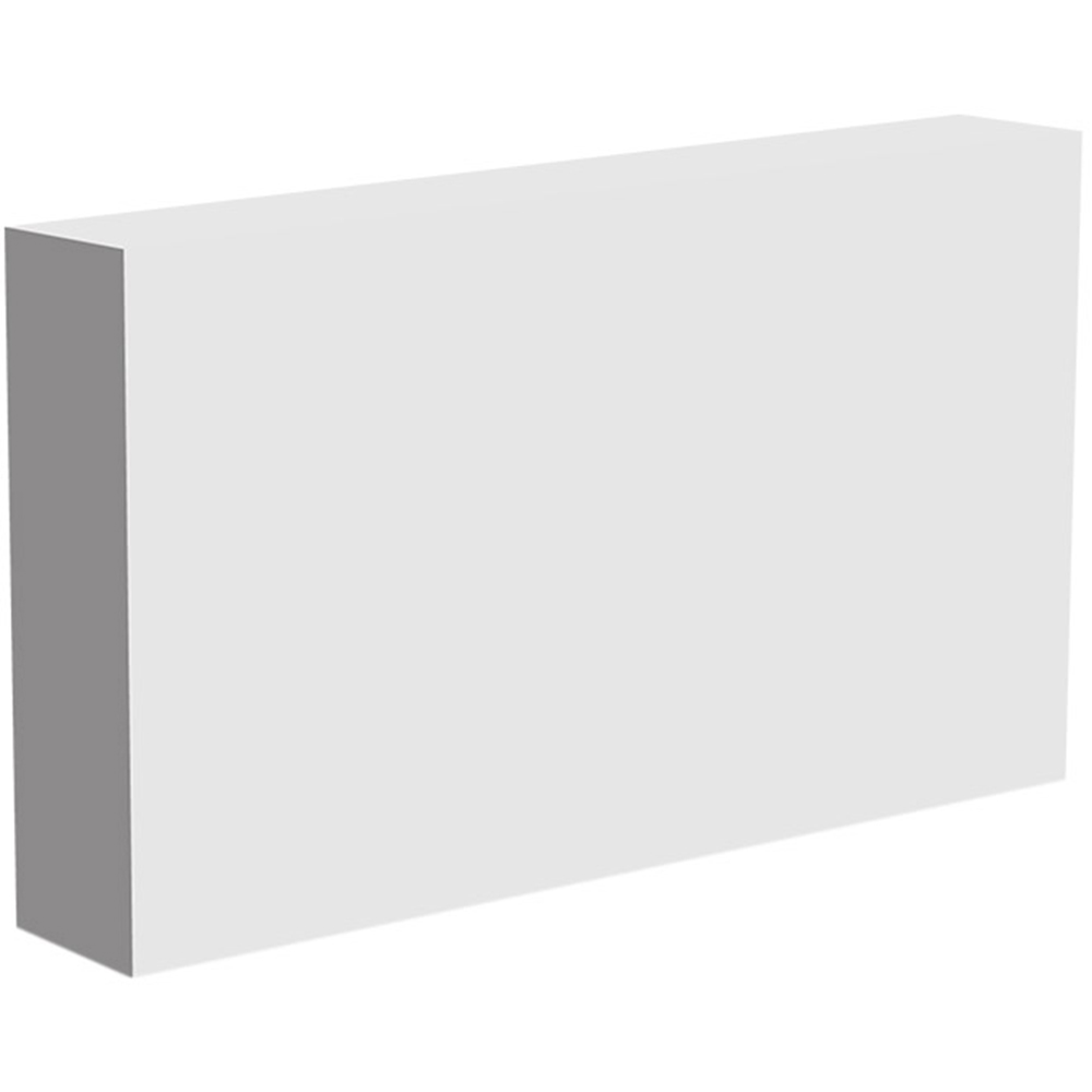 National Skirting White Square Primed Skirting Board 18mm 95 x 4200mm Image 1