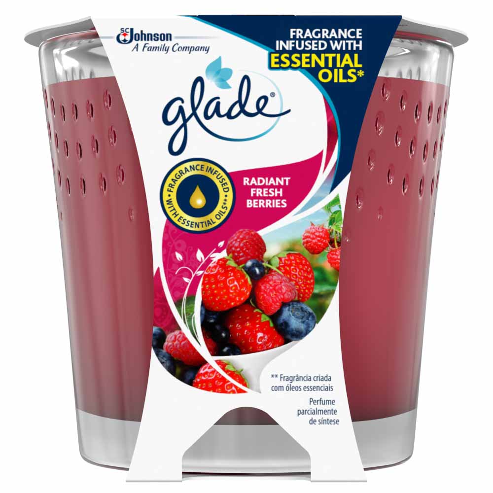 Glade Candle Radiant Berries  Air Freshener 129g Image 1