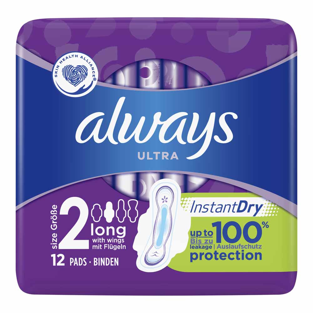 Always Utra Long Plus Sanitary Towels 12 pack Image 2