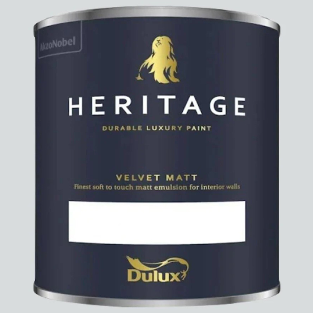 Dulux Heritage Walls and Ceilings Linen White Velvet Matt Emulsion Paint 1L Image 2