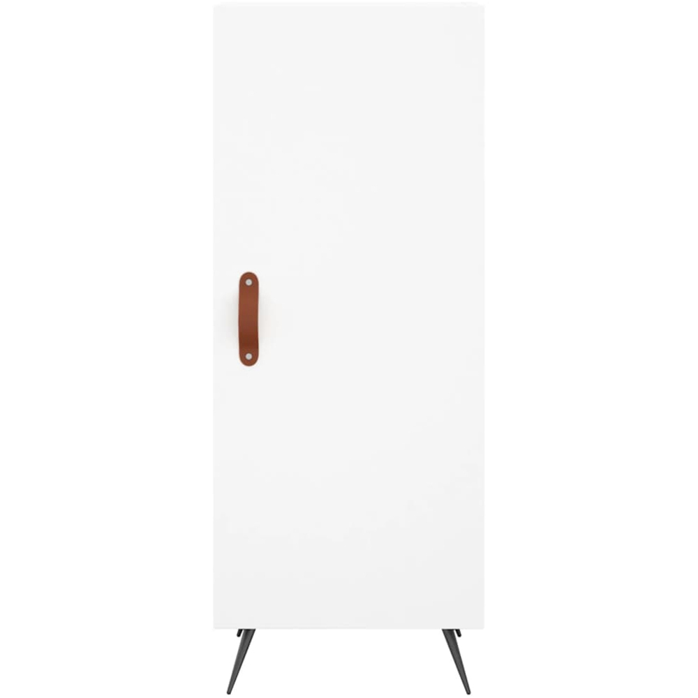 vidaXL Single Door White Sideboard Image 6