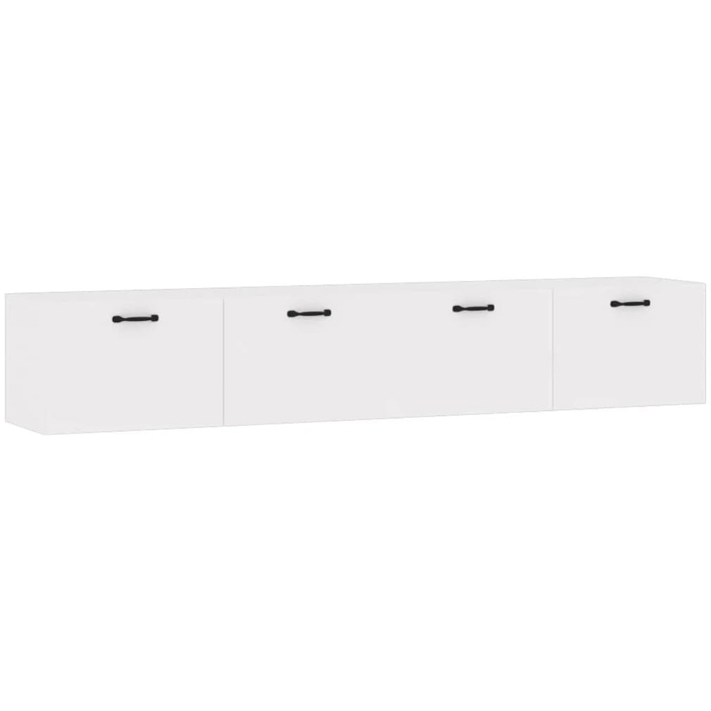 vidaXL 2 Door White Wall Cabinet Set of 2 Image 2