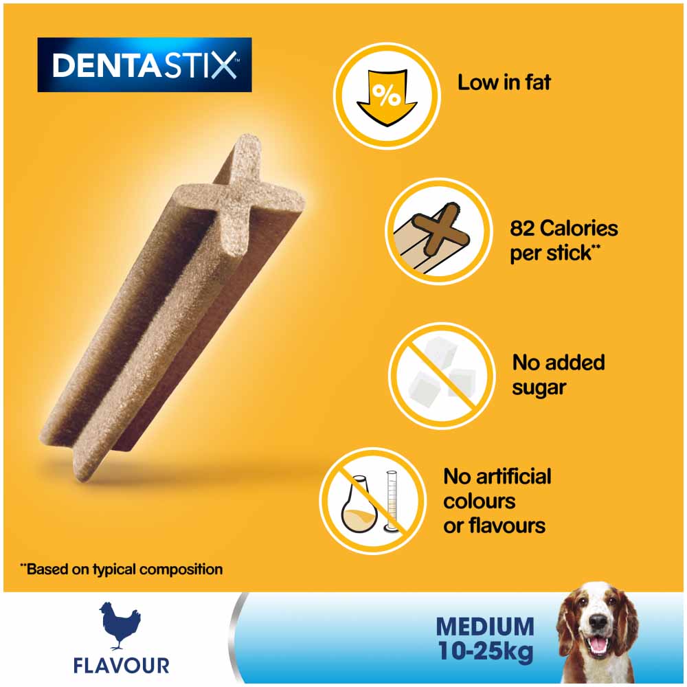 Pedigree Dentastix Daily Adult Medium Dog Dental Treats 128g 5 Pack Image 6