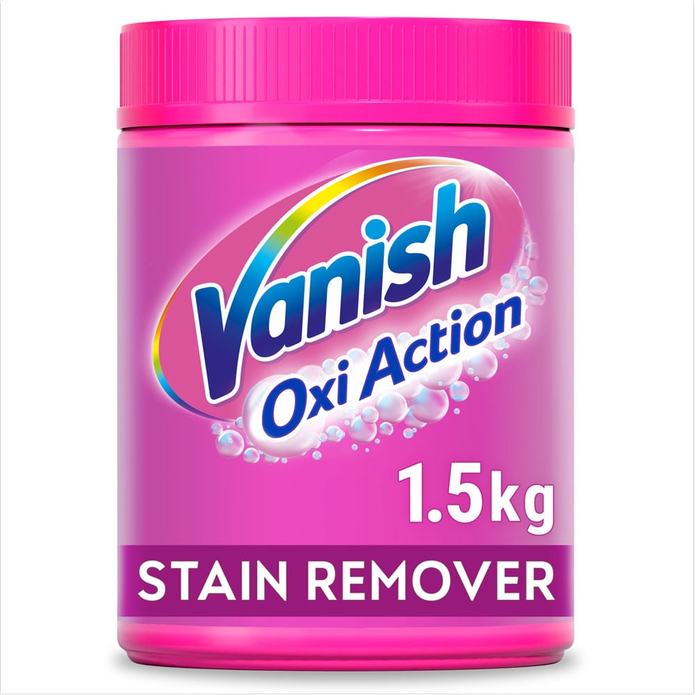 Vanish Oxi Action Fabric Stain Remover Pink Base Case of 6 x 1.5kg Image 2