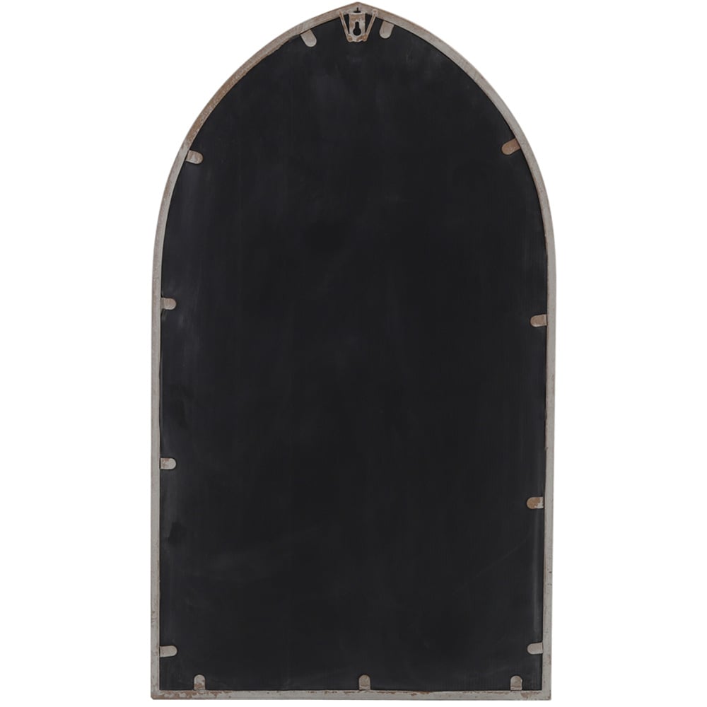 Living and Home Brown Arched Metal Window Mirror 48 x 82.5cm Image 4
