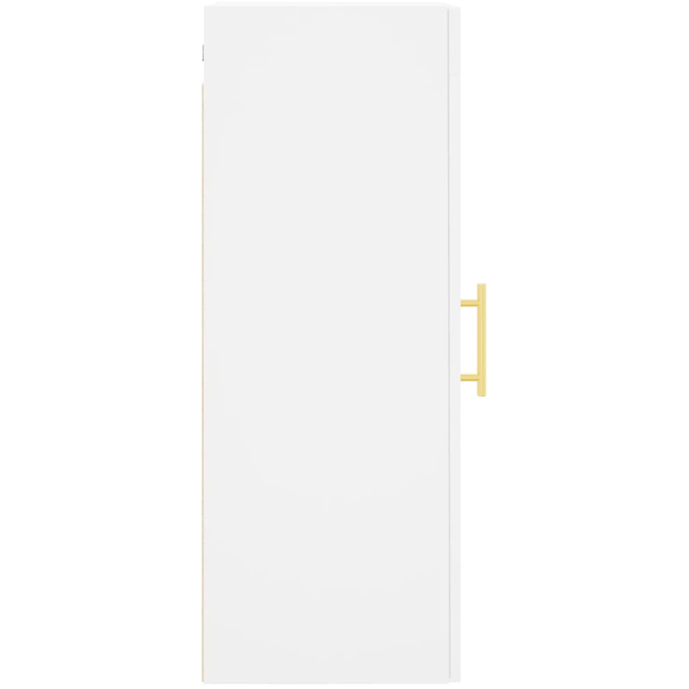 vidaXL Single Glass Door White Wall Mounted Narrow Cabinet Image 8
