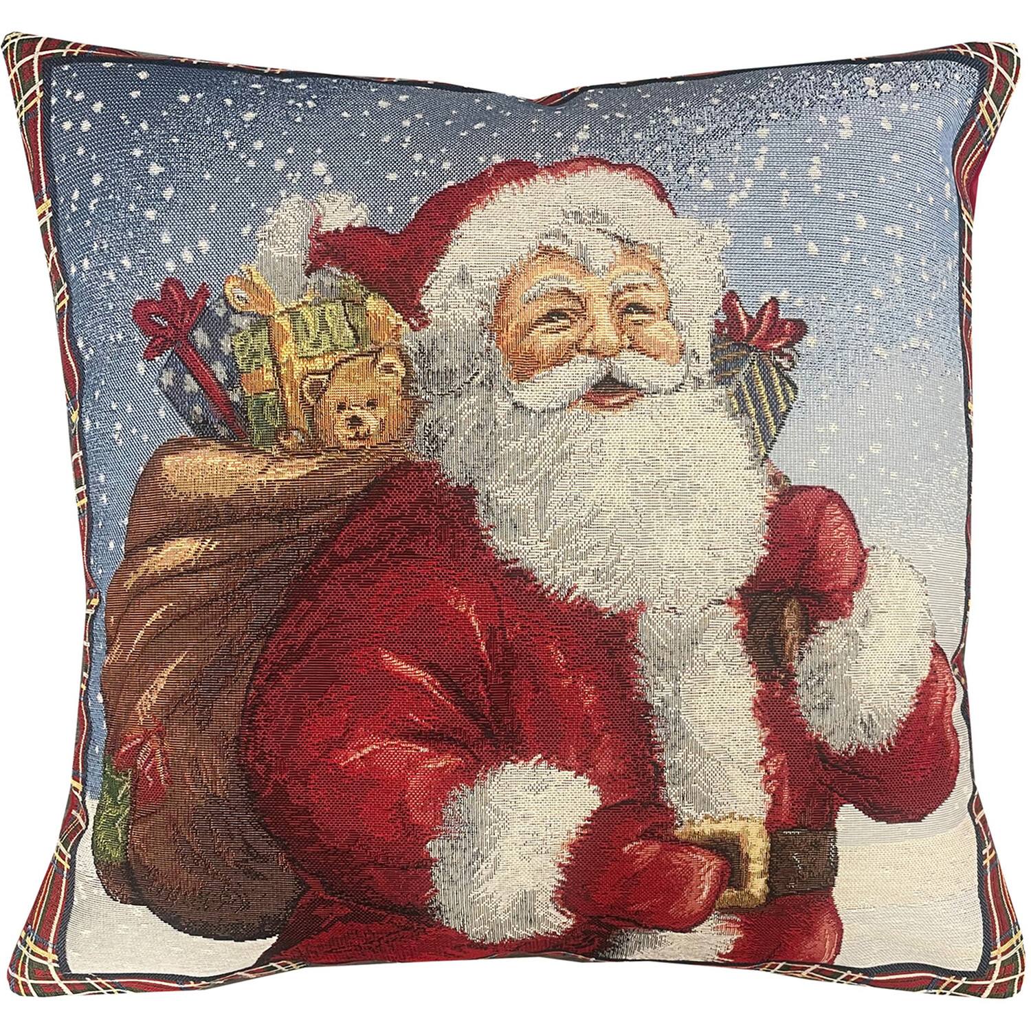 Father Christmas Tapestry Cushion Image 1