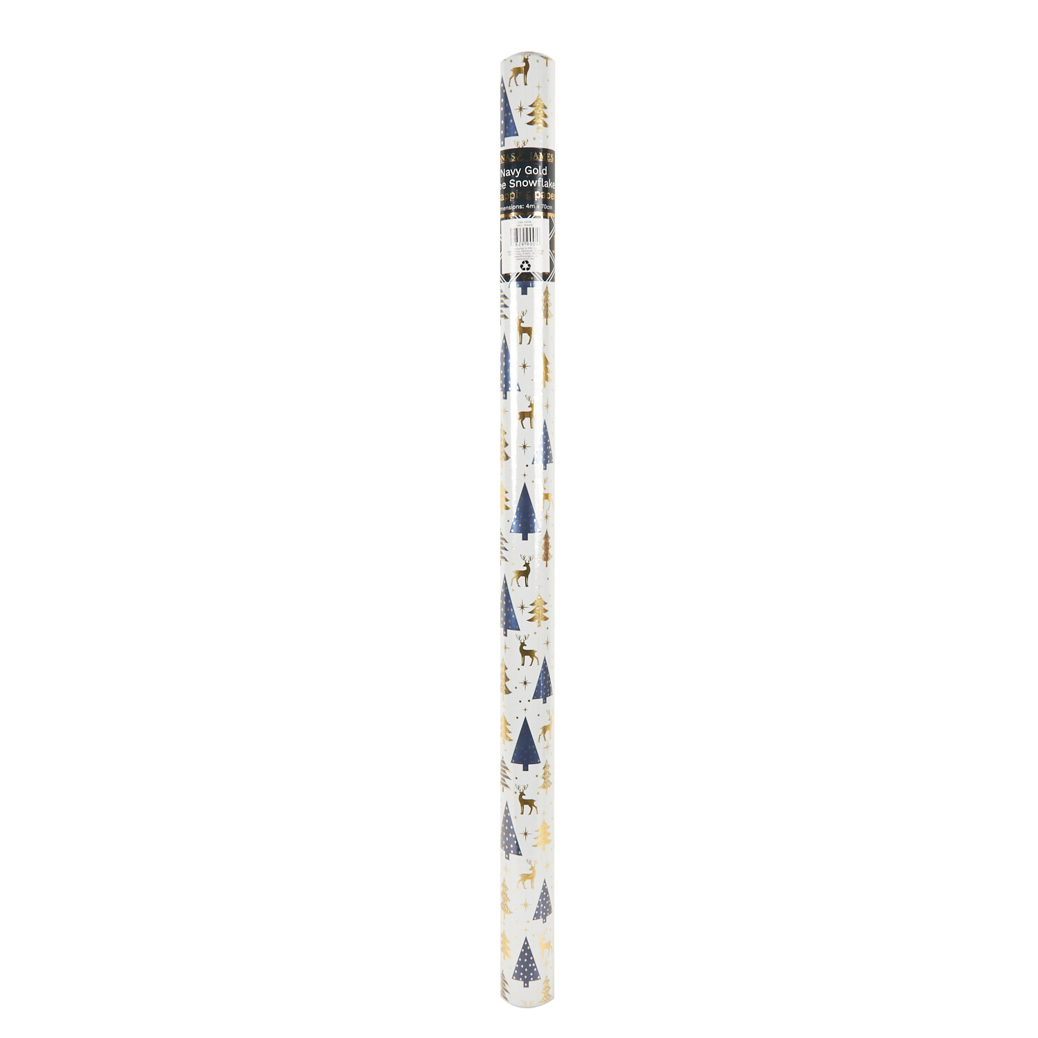 Navy Gold Tree or Snowflake Wrap - Navy or Gold Image 5